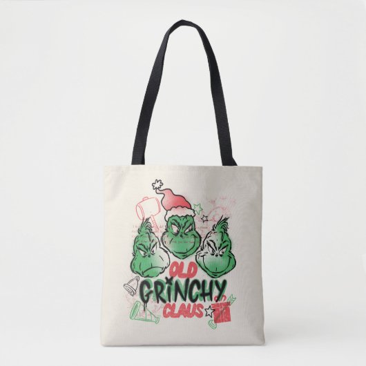 Dr. Seuss | Old Grinch Claus Tasche (Vorderseite)