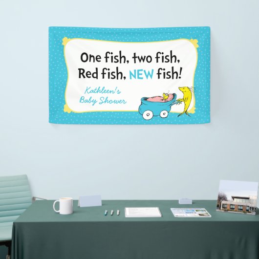 Dr. Seuss | One Fish - Boy Baby Shooter Banner (Messeveranstaltung)