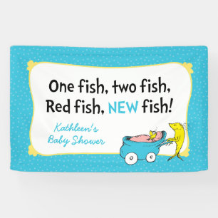 Dr. Seuss One Fish - Boy Baby Shooting Banner