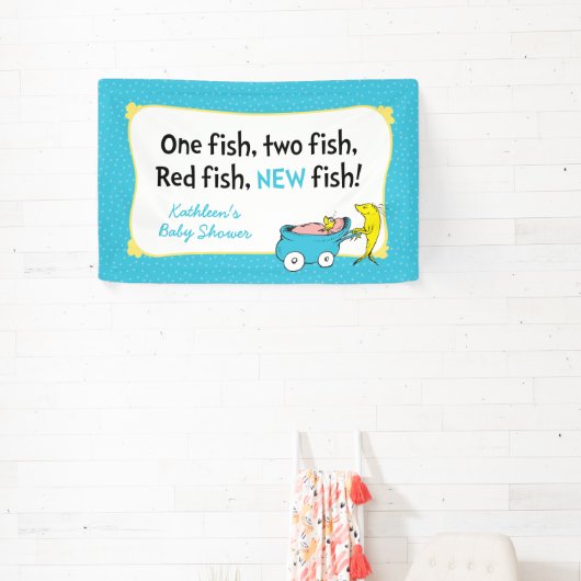 Dr. Seuss | One Fish - Boy Baby Shooting Banner (InSitu)