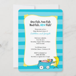 Dr. Seuss | One Fish - Boy Baby Shower Einladung