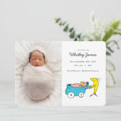 Dr. Seuss | One Fish - Boy Birth Ankündigung (Stehend Vorderseite)