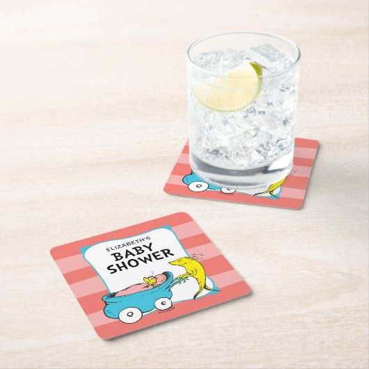 Dr. Seuss | One Fish - Girl Baby Shooter Rechteckiger Pappuntersetzer (Vor Ort)