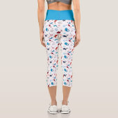 Dr. Seuss | One Fish Two Fish Star Muster Capri Leggings (Rückseite)