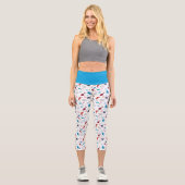 Dr. Seuss | One Fish Two Fish Star Muster Capri Leggings (Vorderseite)