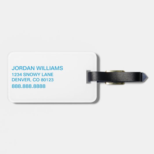 Dr. Seuss | One Fish Two Fish Star Muster Gepäckanhänger (Rückseite horizontal)