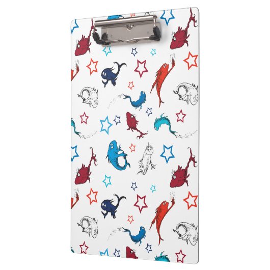 Dr. Seuss | One Fish Two Fish Star Muster Klemmbrett (Links)