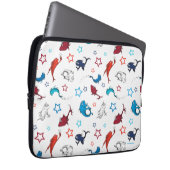 Dr. Seuss | One Fish Two Fish Star Muster Laptopschutzhülle (Vorne Rechts)