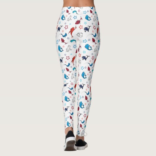 Dr. Seuss | One Fish Two Fish Star Muster Leggings (Rückseite)