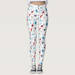 Dr. Seuss   One Fish Two Fish Star Muster Leggings