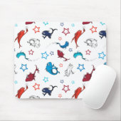 Dr. Seuss | One Fish Two Fish Star Muster Mousepad (Mit Mouse)