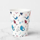 Dr. Seuss | One Fish Two Fish Star Muster Pappbecher (Rechts)