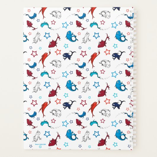 Dr. Seuss | One Fish Two Fish Star Muster Planer (Rückseite)