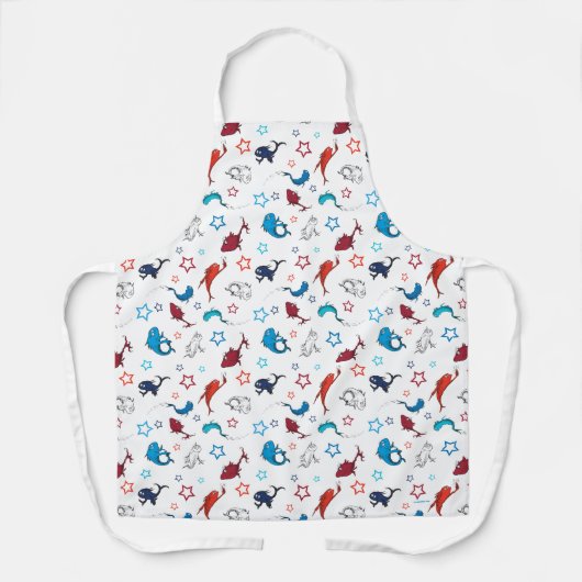 Dr. Seuss | One Fish Two Fish Star Muster Schürze (Vorderseite)