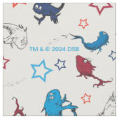 Dr. Seuss | One Fish Two Fish Star Muster Stoff (Nahaufnahme)