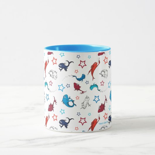 Dr. Seuss | One Fish Two Fish Star Muster Tasse (Zentrum)