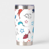 Dr. Seuss | One Fish Two Fish Star Muster Thermobecher (Rückseite)