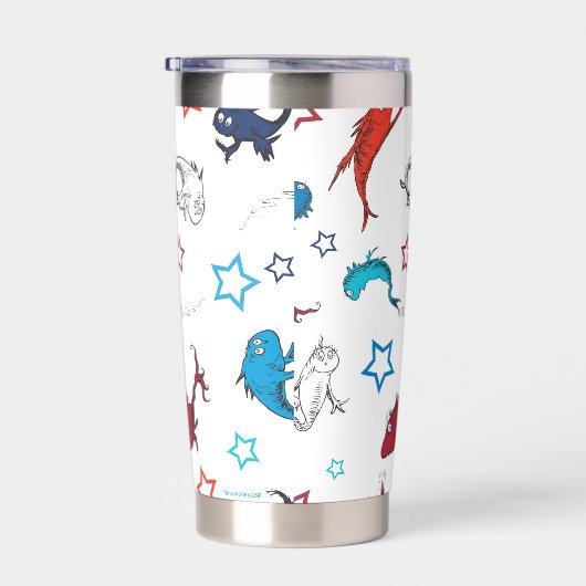 Dr. Seuss | One Fish Two Fish Star Muster Thermobecher (Rechts)