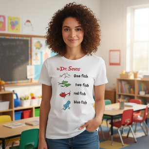 Dr. Seuss   One Fish Two Fish - Vintage Tri-Blend Shirt
