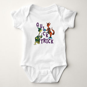 Dr. Seuss Quick Trick Halloween Grafik Baby Strampler