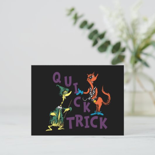 Dr. Seuss | Quick Trick Halloween Graphic Postkarte (Stehend Vorderseite)