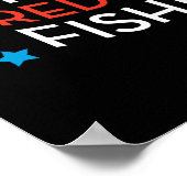 Dr. Seuss | Red Fish Blue Fish US Flag Graphic Poster (Ecke)