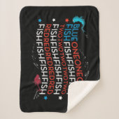 Dr. Seuss | Red Fish Blue Fish US Flag Graphic Sherpadecke (Vorderseite)