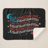 Dr. Seuss | Red Fish Blue Fish US Flag Graphic Sherpadecke (Vorderseite (Horizontal))