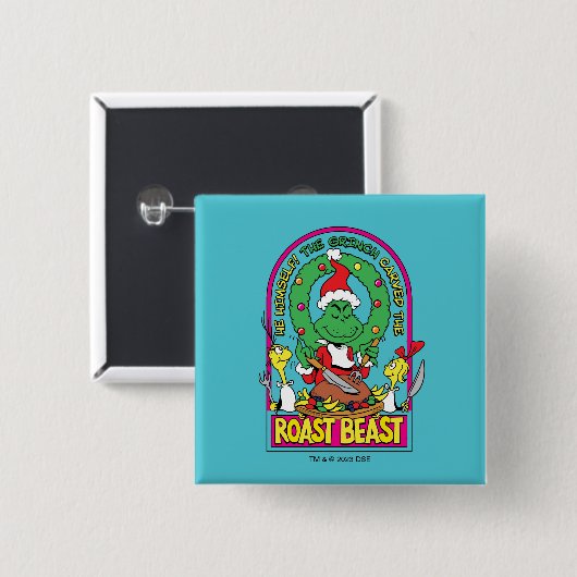 Dr. Seuss | Roast Beast Graphic Button (Vorne & Hinten)
