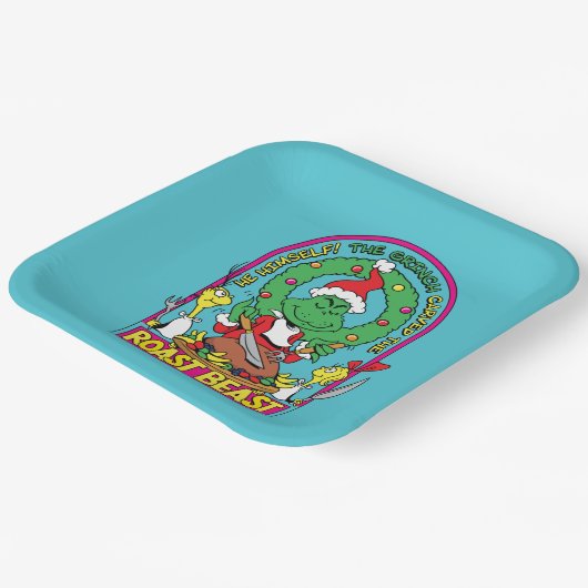 Dr. Seuss | Roast Beast Graphic Pappteller (Gewinkelt)