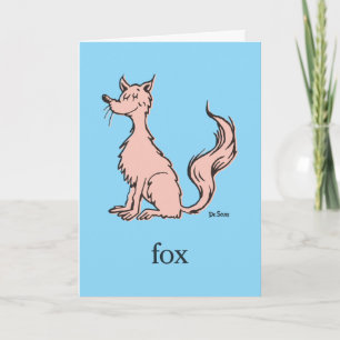 Dr. Seuss   Rosa Fuchs Karte