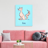 Dr. Seuss | Rosa Fuchs Leinwanddruck (Insitu (Wohnzimmer))
