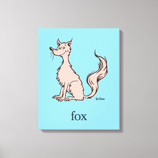 Dr. Seuss | Rosa Fuchs Leinwanddruck (Vorderseite)