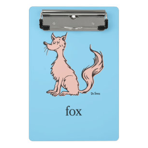 Dr. Seuss   Rosa Fuchs Mini Klemmbrett