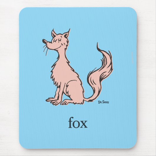 Dr. Seuss | Rosa Fuchs Mousepad (Vorne)