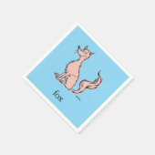 Dr. Seuss | Rosa Fuchs Serviette (Ecke)