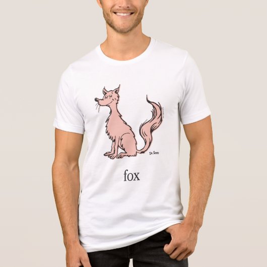 Dr. Seuss | Rosa Fuchs Tri-Blend Shirt (Vorderseite)