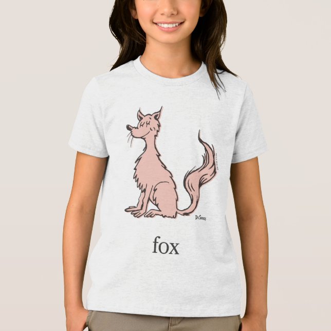 Dr. Seuss | Rosa Fuchs Tri-Blend Shirt (Vorderseite)