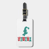 Dr. Seuss | Rot und Grün Gepäckanhänger (Vorderseite vertikal)