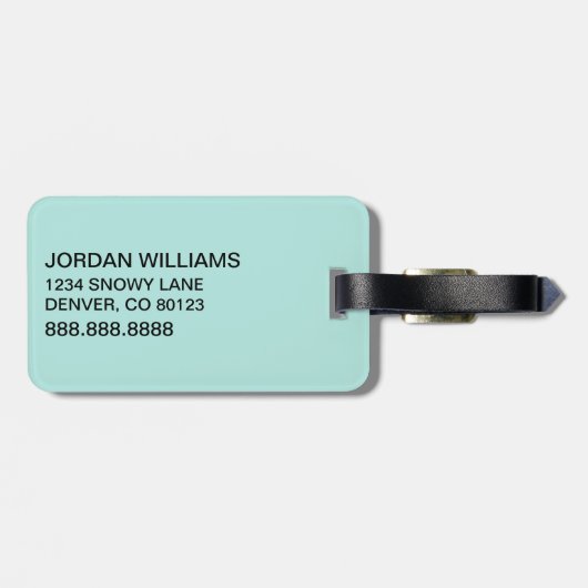 Dr. Seuss | Rot und Grün Gepäckanhänger (Rückseite horizontal)