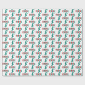 Dr. Seuss | Rot und Grün Geschenkpapier (Flach)