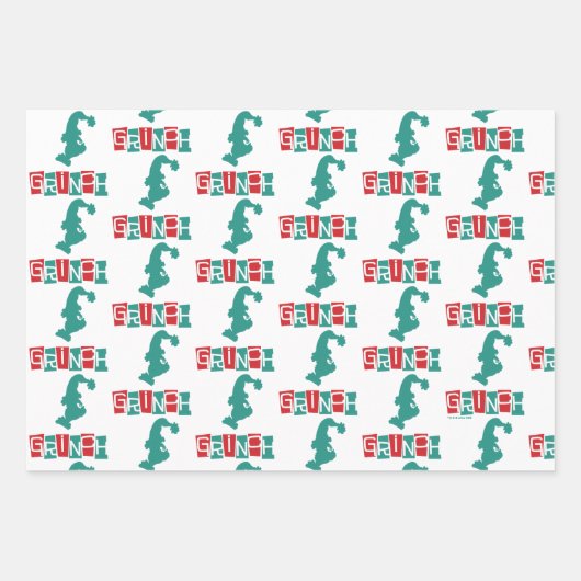 Dr. Seuss | Rot und Grün Geschenkpapier Set (Vorderseite)