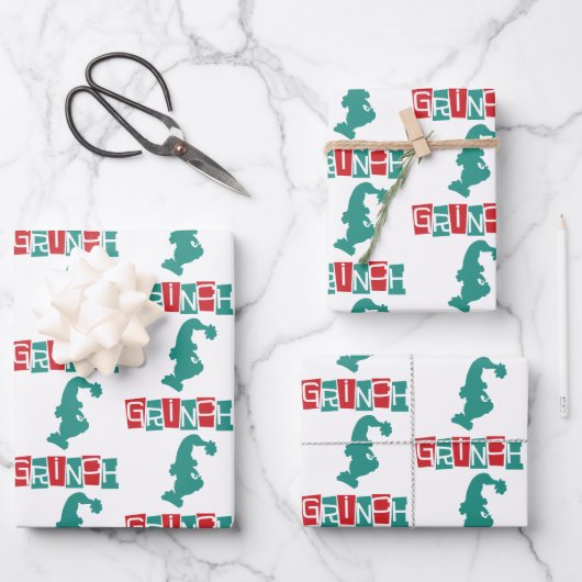 Dr. Seuss | Rot und Grün Geschenkpapier Set (Vorderseite)