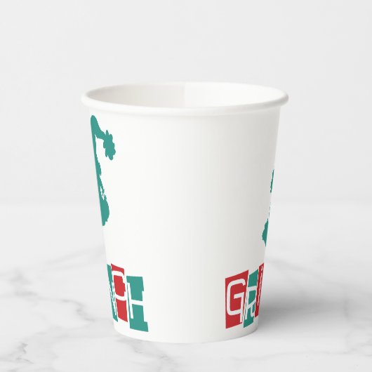 Dr. Seuss | Rot und Grün Pappbecher (Links)