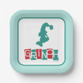 Dr. Seuss | Rot und Grün Pappteller (Vorderseite)