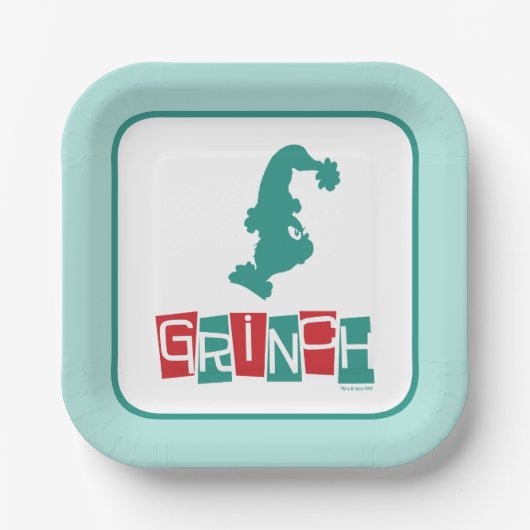 Dr. Seuss | Rot und Grün Pappteller (Vorderseite)