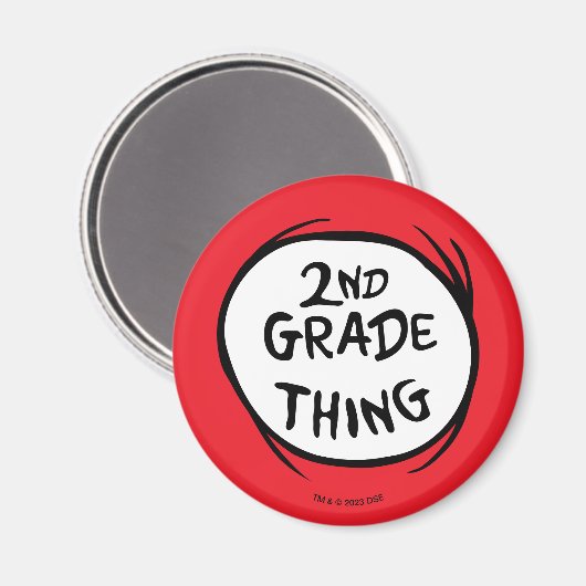 Dr. Seuss | Sache 1 Sache 2 - 2te Sache Magnet (Vorderseite/Rückseite)