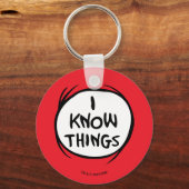 Dr. Seuss | Sache 1 Sache 2 - Ich weiß, was Schlüsselanhänger (Rückseite)