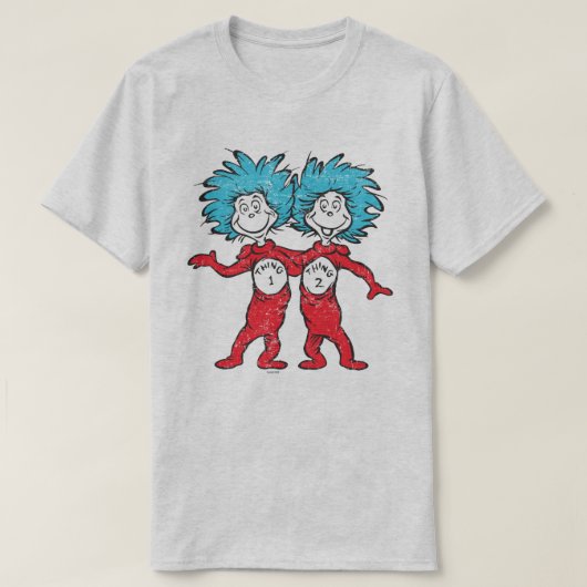 Dr. Seuss | Sache 1, Sache 2 Sitzen T-Shirt (Design vorne)