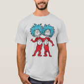 Dr. Seuss | Sache 1, Sache 2 Sitzen T-Shirt (Vorderseite)